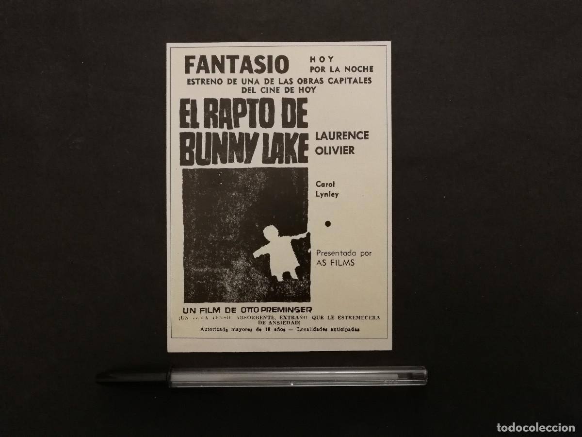Cine: TARJETA ACARTONADA -10*15- El rapto de Bunny Lake - Otto Preminger