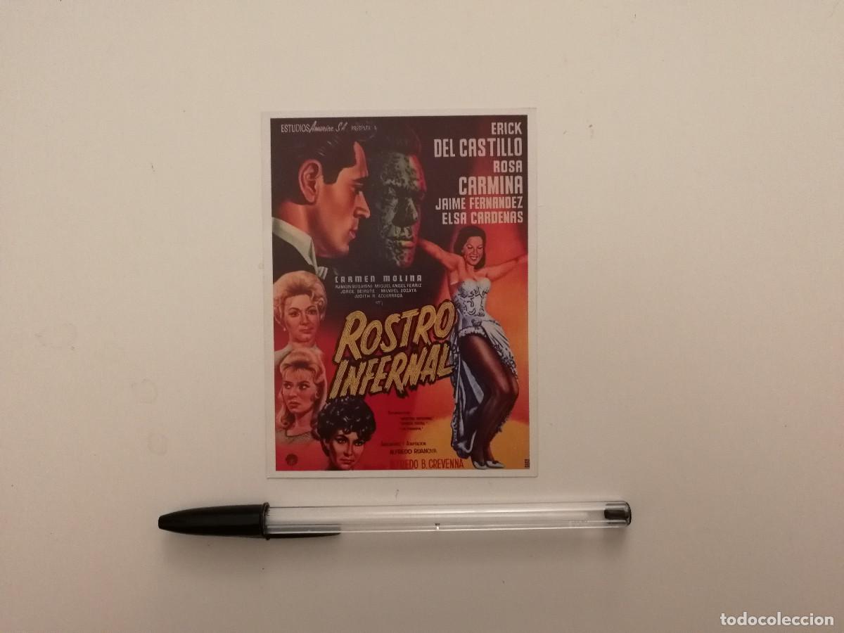 Cine: TARJETA ACARTONADA - ROSTRO INFERNAL - TERROR - ROSA CARMINA