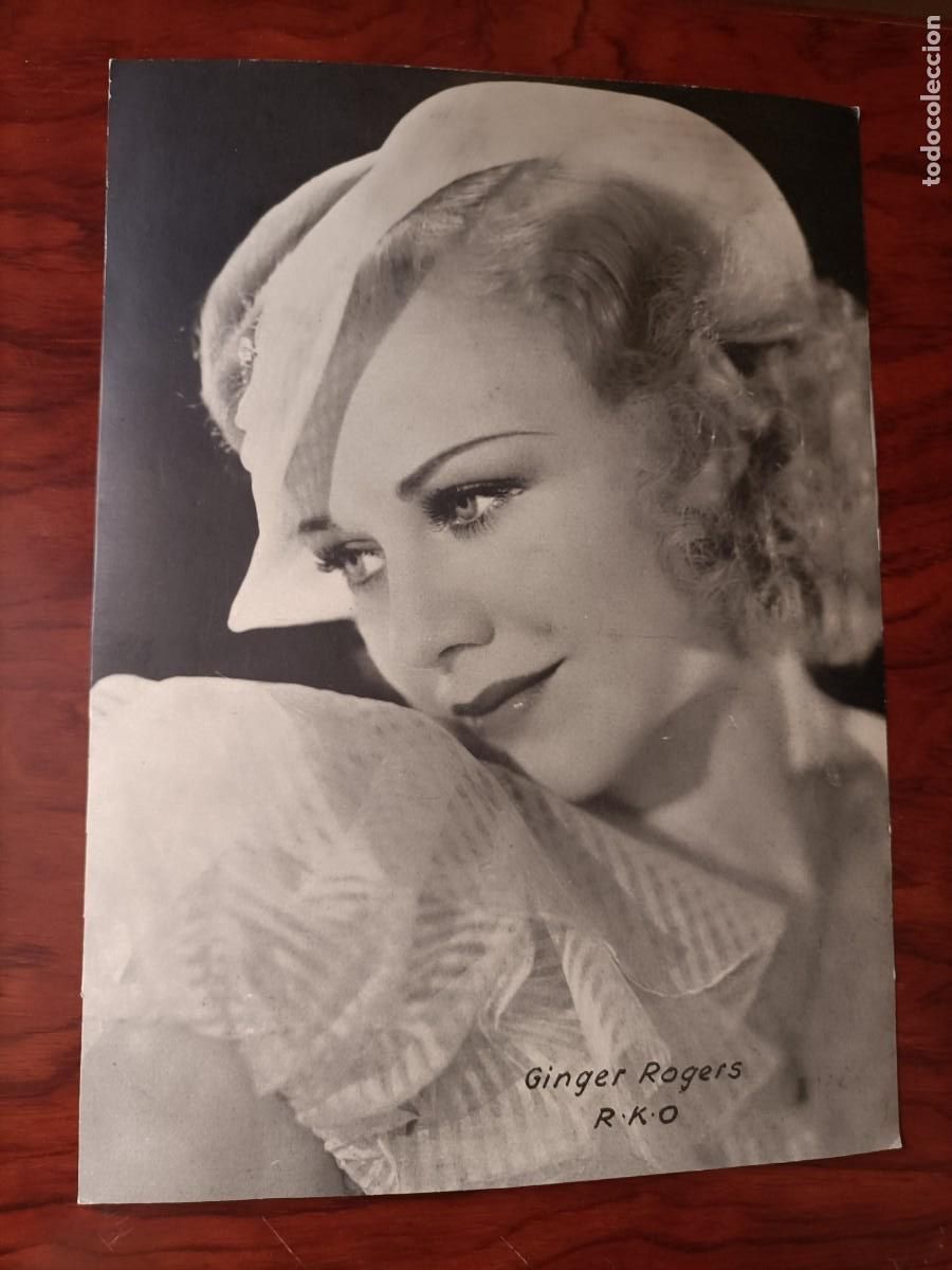 Kino: FOTO DE GINGER ROGERS. R.K.O. CATULINA FINA. 29 X 21 CM. PERFECTO ESTADO.