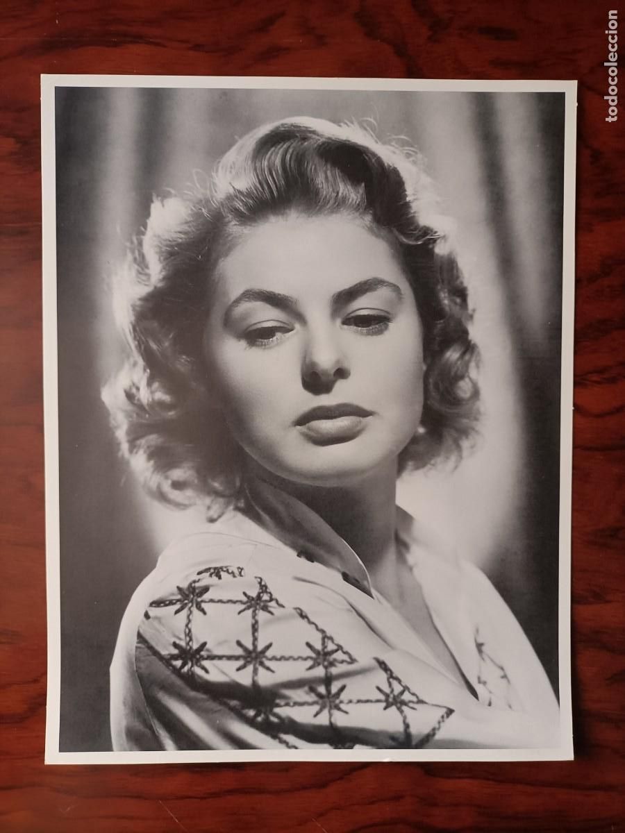 Kino: FOTO Y FICHA DE INGRID BERGMAN. COLECCI&Oacute;N 25 GRANDES MITOS DE HOLLYWOOD. 26X20 C.M.