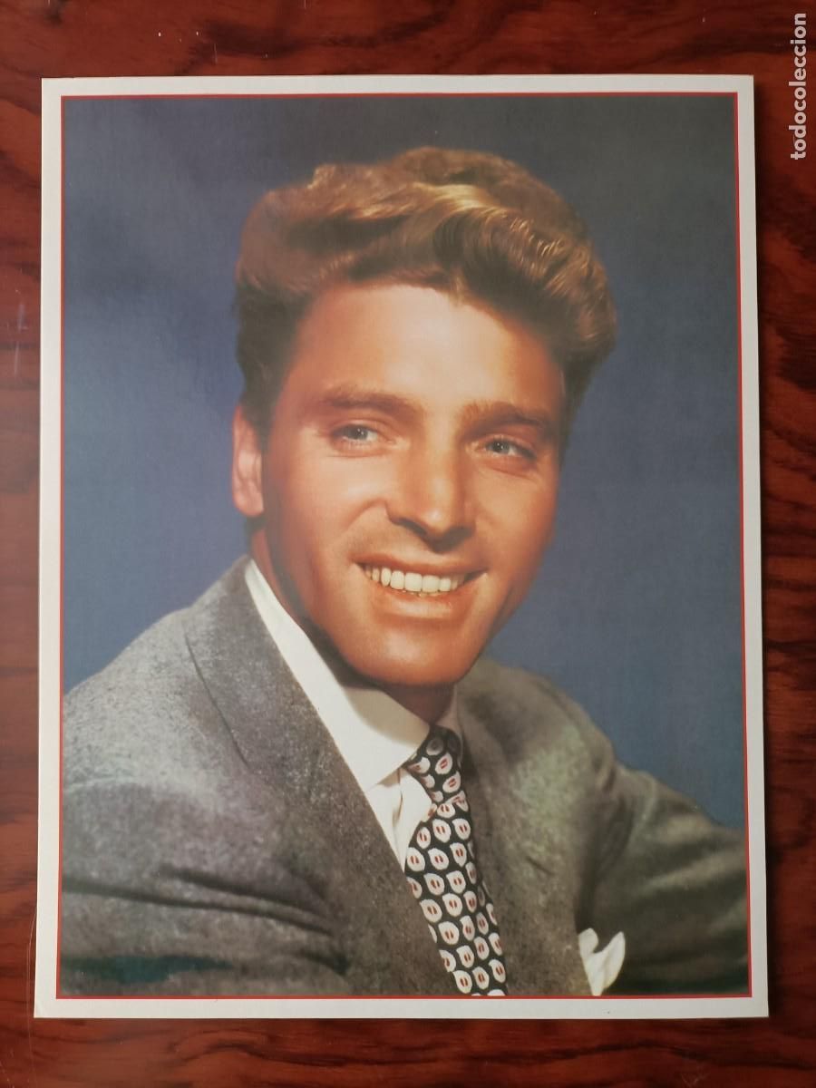 Cin&eacute;ma: FOTO FICHA DE BURT LANCASTER. COLECCI&Oacute;N LAS FICHAS DE CACITEL. 26 X 20 C.M. EN COLOR.