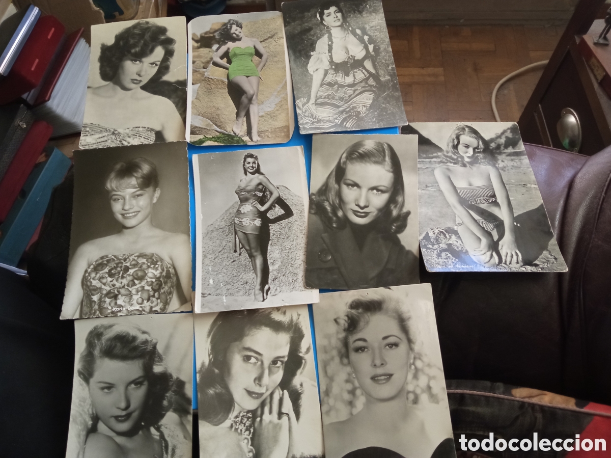 Cine: Diez Antiguas postales fotogr&aacute;ficas de Actrices de cine
