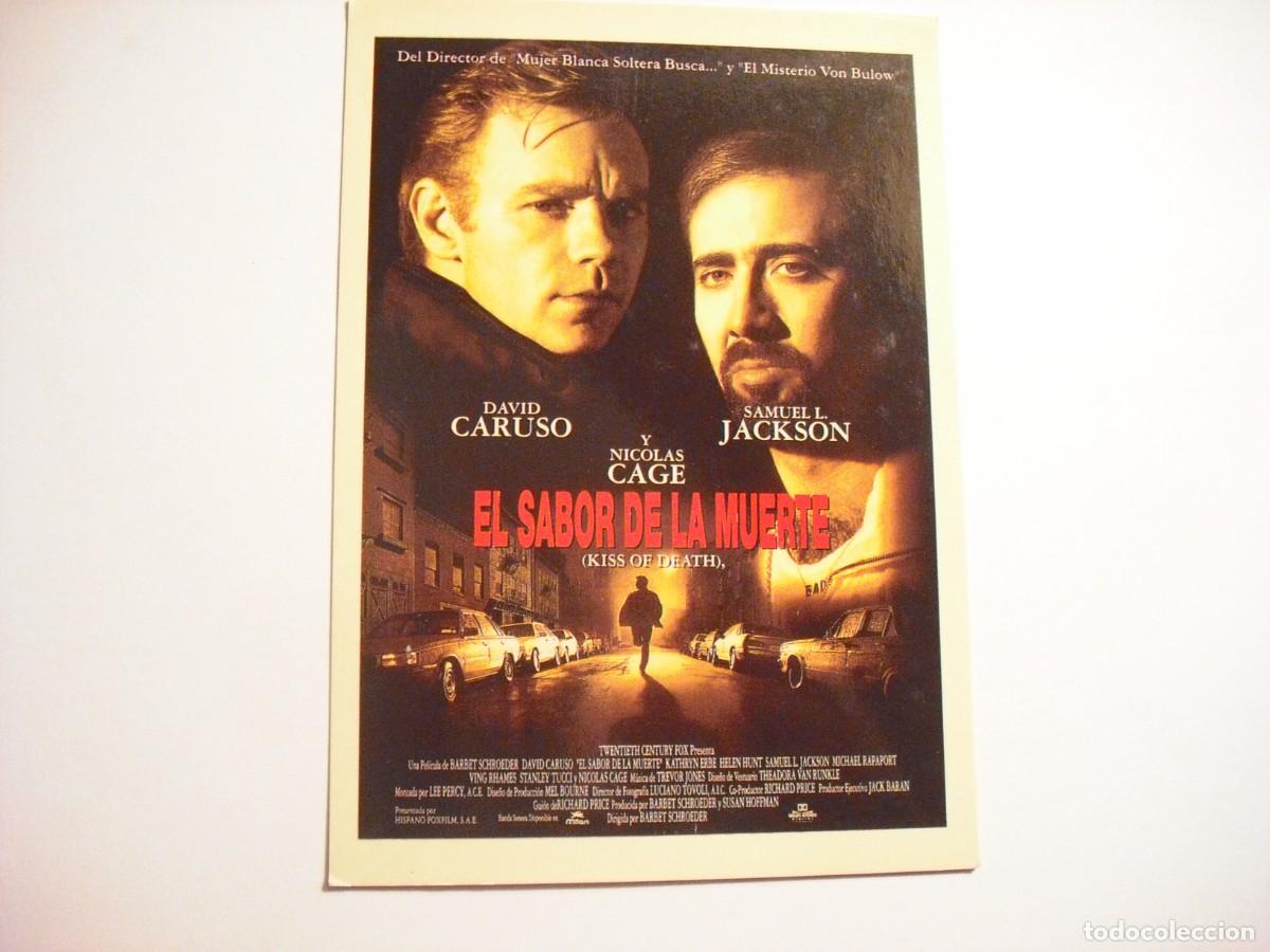 Cine: EL SABOR DE LA MUERTE, POSTAL , DAVID CARUSO , NICOLAS CAGE