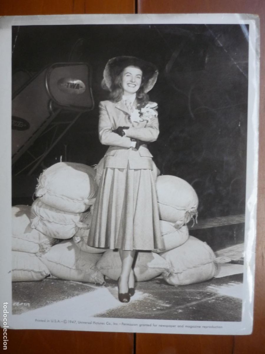Kino: ella raines - foto original b/n - hollywood actress