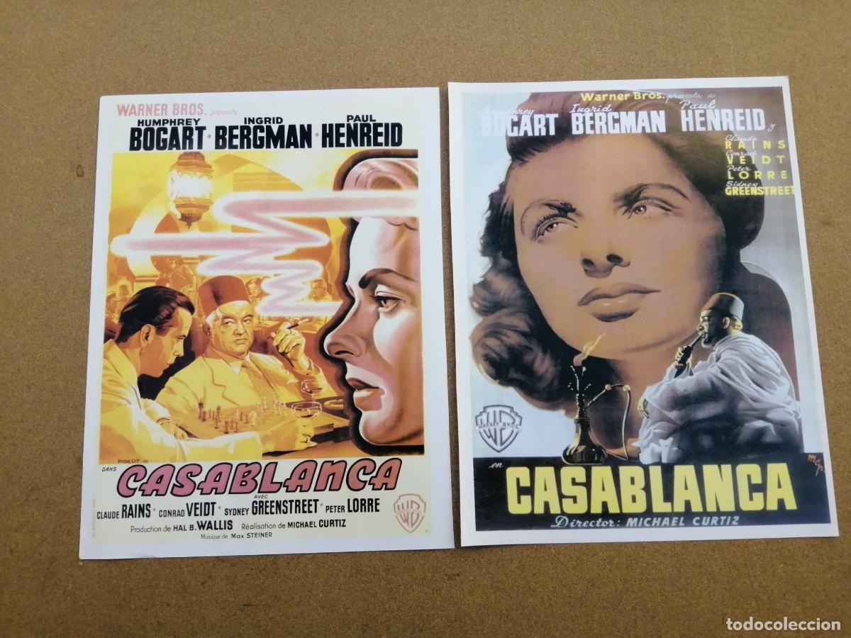 Cine: REPRODUCCION CARTELES CINE (CASABLANCA) DOS UNIDADES DISFERENTES