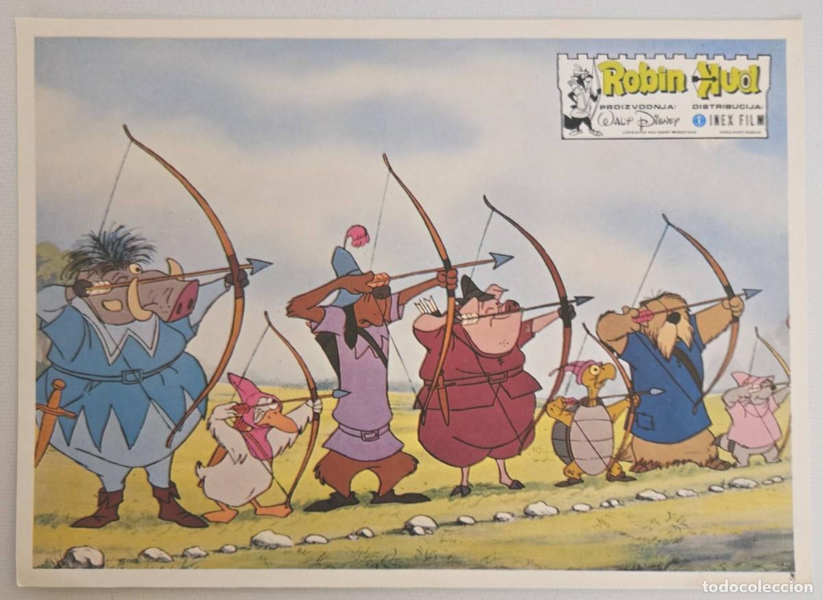 Cine: Disney ROBIN HOOD (1973) &ndash; Original Yugoslav Lobby Cards Set (7/8) &ndash; INEX FILM