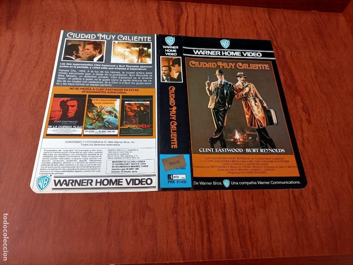 Kino: CARATULA DE LA PEL&Iacute;CULA. CIUDAD MUY CALIENTE. CLINT EASTWOOD. PERFECTO ESTADO.