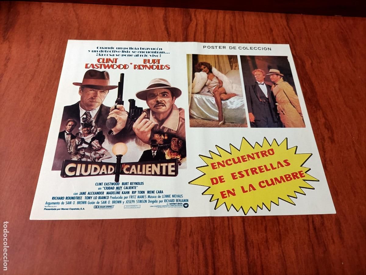 Kino: CARATULA DE LA PEL&Iacute;CULA. CIUDAD MUY CALIENTE. CLINT EASTWOOD. PERFECTO ESTADO.