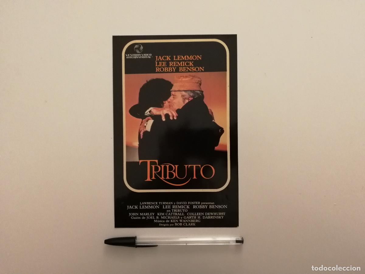 Cine: TARJETA ORIGINAL -13*18- TRIBUTO - JACK LEMMON