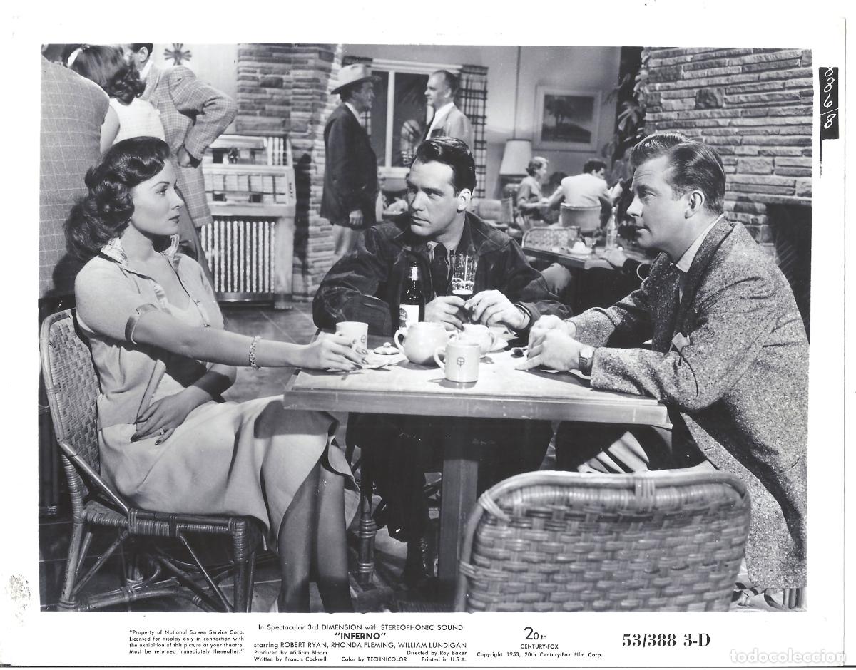 Cinema: F36022 RHONDA FLEMING INFERNO FOTO B/N ORIGINAL AMERICANA