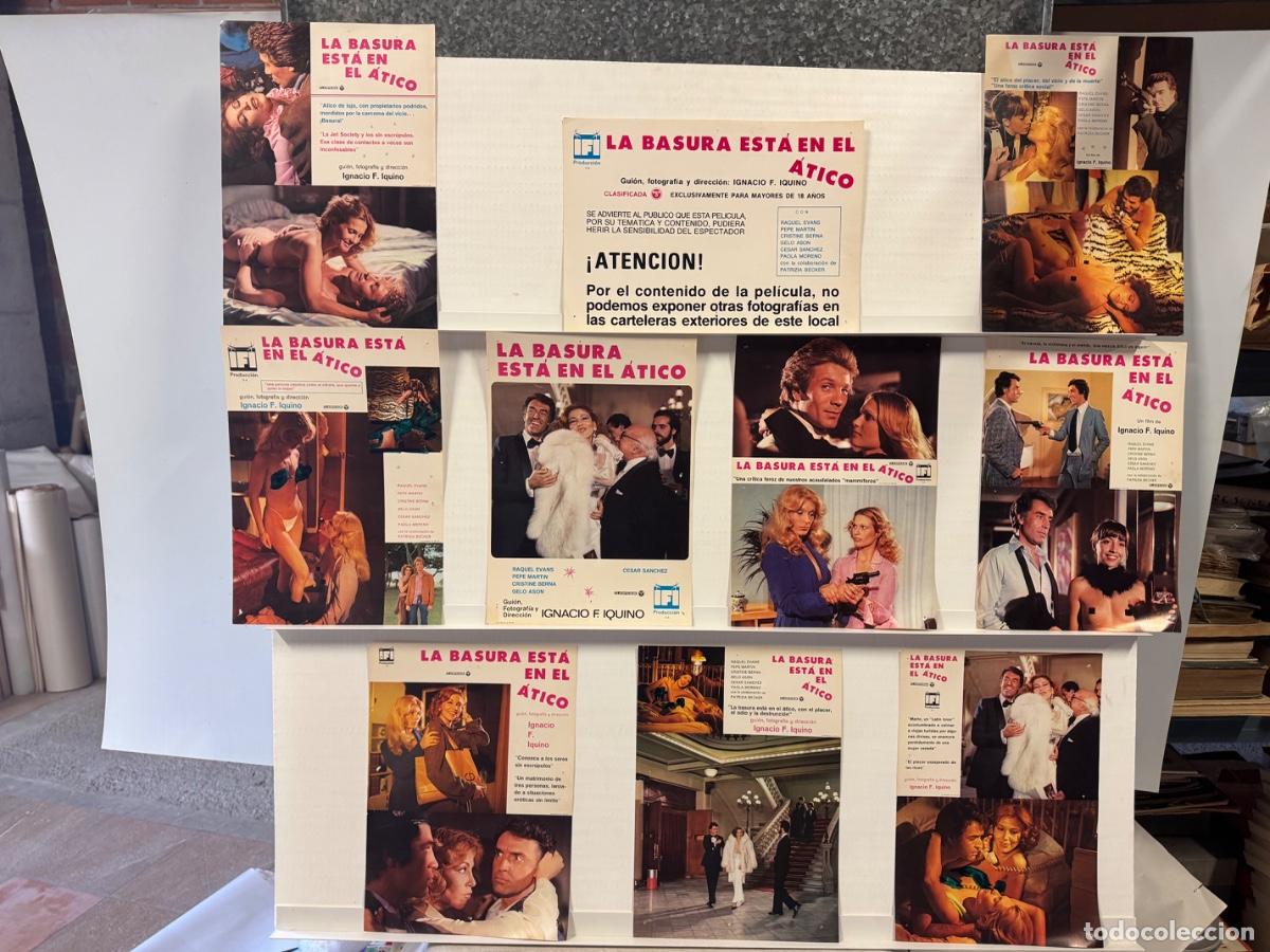 Cine: La Basura esta en el atico, Raquel Evans, 10 fotocromos