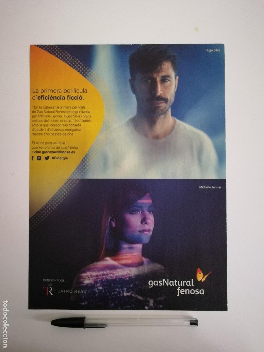 Kino: ANUNCIO ACARTONADO -A4- En tu cabeza: T&uacute; y dos veces yo - Michelle Jenner - HUGO SILVA -PUBLICIDAD