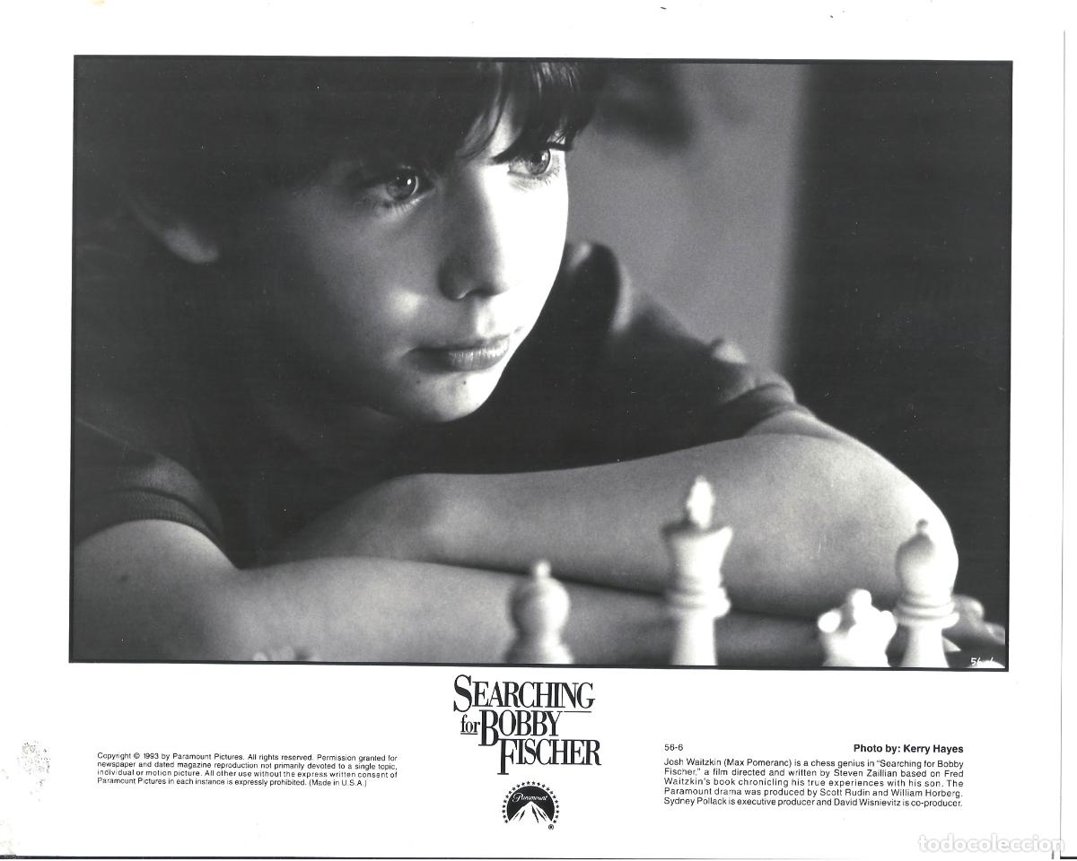 Cinema: F36032 MAX POMERANC EN BUSCA DE BOBBY FISCHER AJEDREZ FOTO B/N ORIGINAL AMERICANA fot. KERRY HAYES