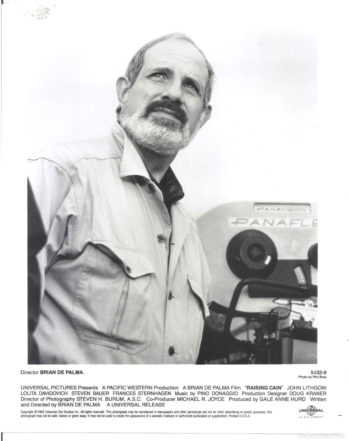 Cinema: F36039 BRIAN DE PALMA director EN NOMBRE DE CAIN FOTO B/N ORIGINAL AMERICANA