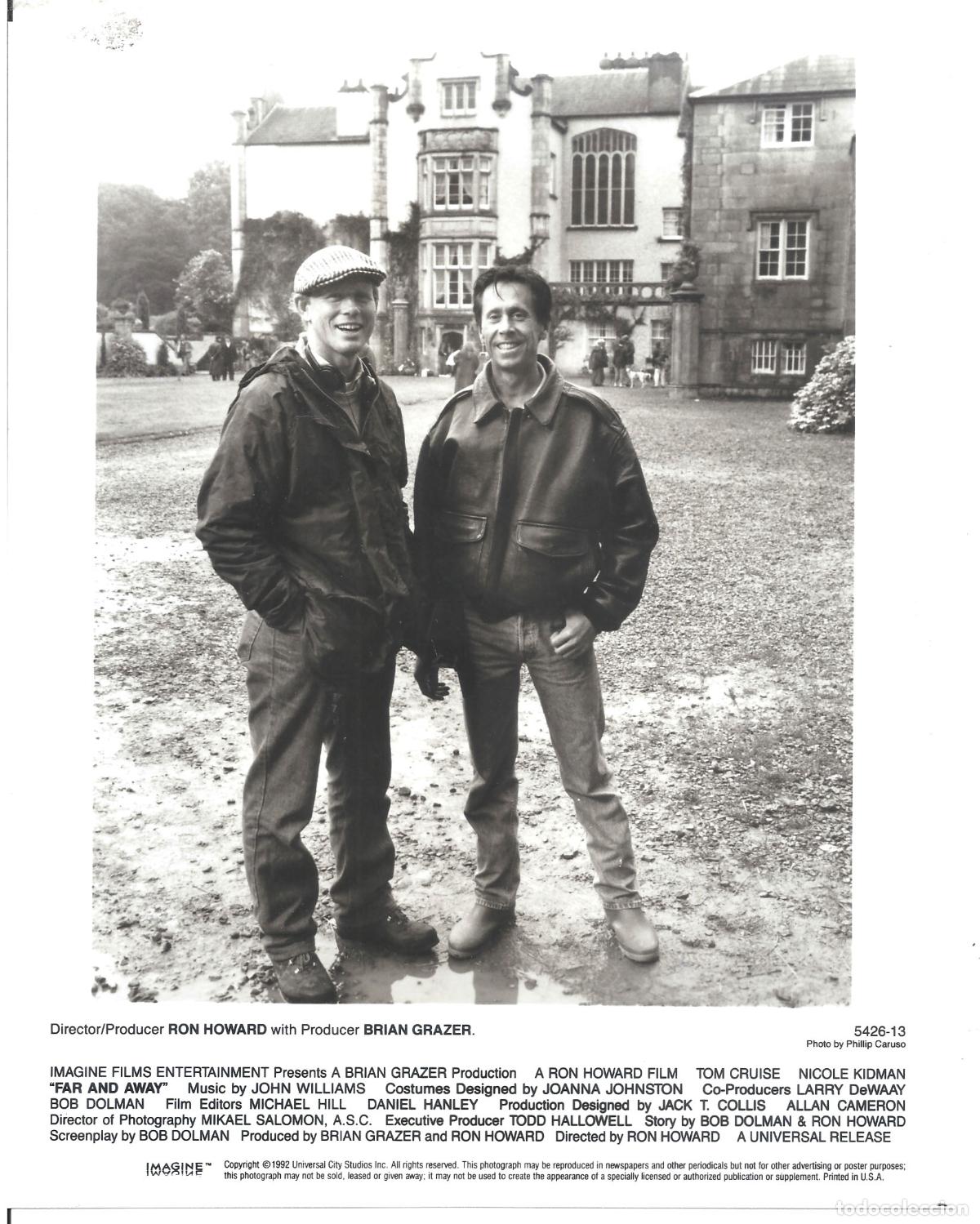 Cine: F36042 RON HOWARD dir. BRIAN GRAZER prod. UN HORIZONTE MUY LEJANO FOTO B/N ORIG AMERICANA P. CARUSO