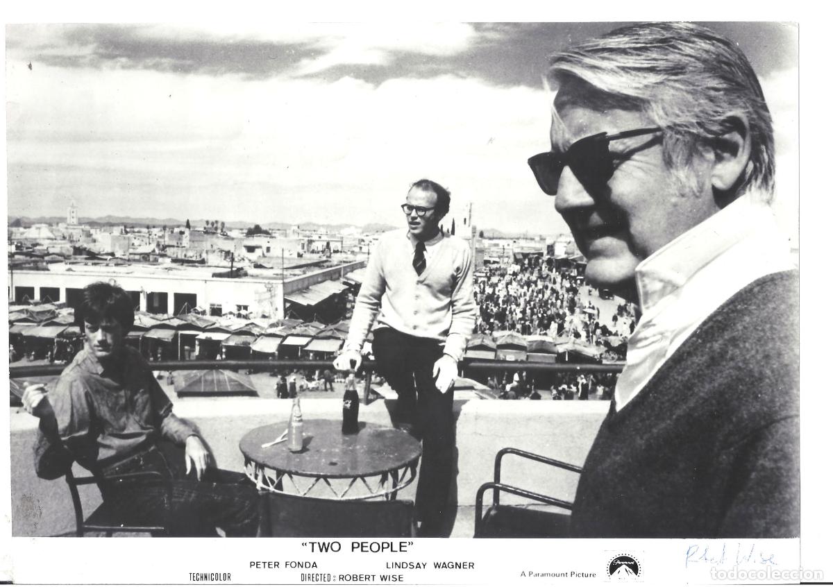 Cine: F36044 ROBERT WISE director ENCUENTRO EN MARRAKECH FOTO B/N ORIGINAL AMERICANA
