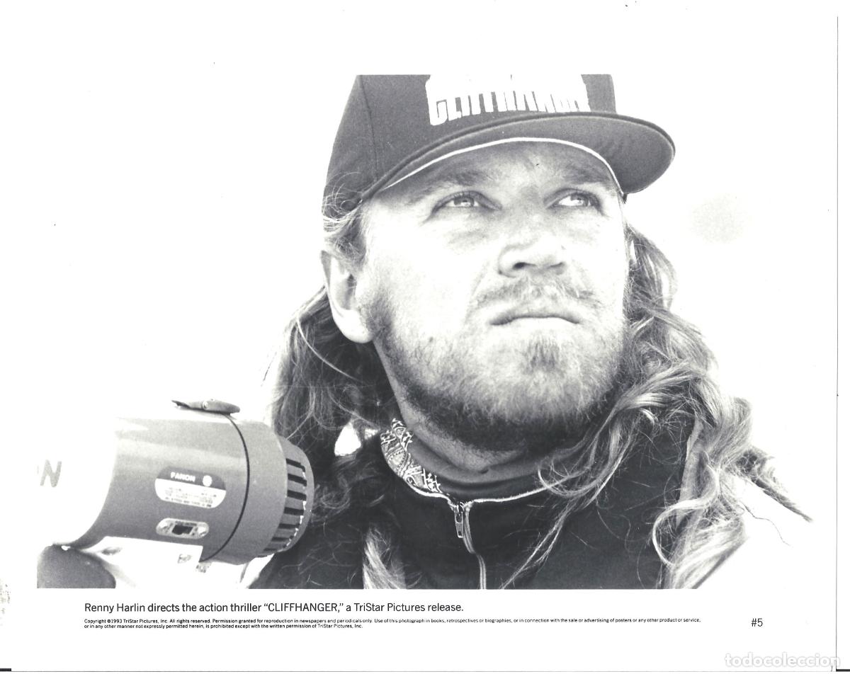 Cinema: F36048 RENNY HARLIN director MAXIMO RIESGO FOTO B/N ORIGINAL AMERICANA