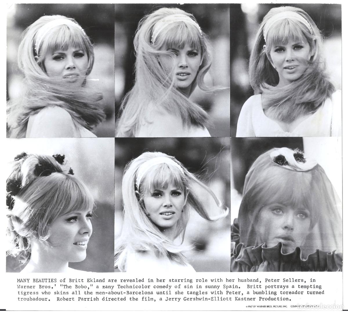 Cinema: F36082 BRITT EKLAND THE BOBO FOTO B/N ORIGINAL AMERICANA