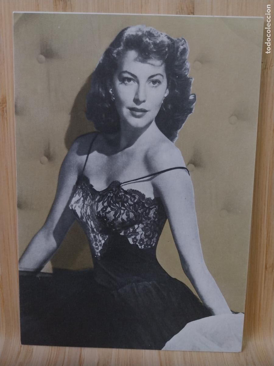 Kino: AVA GADNER POSTAL FOTOGRAMAS SERIE MITOS SC A&Ntilde;O 1988 ORIGINAL