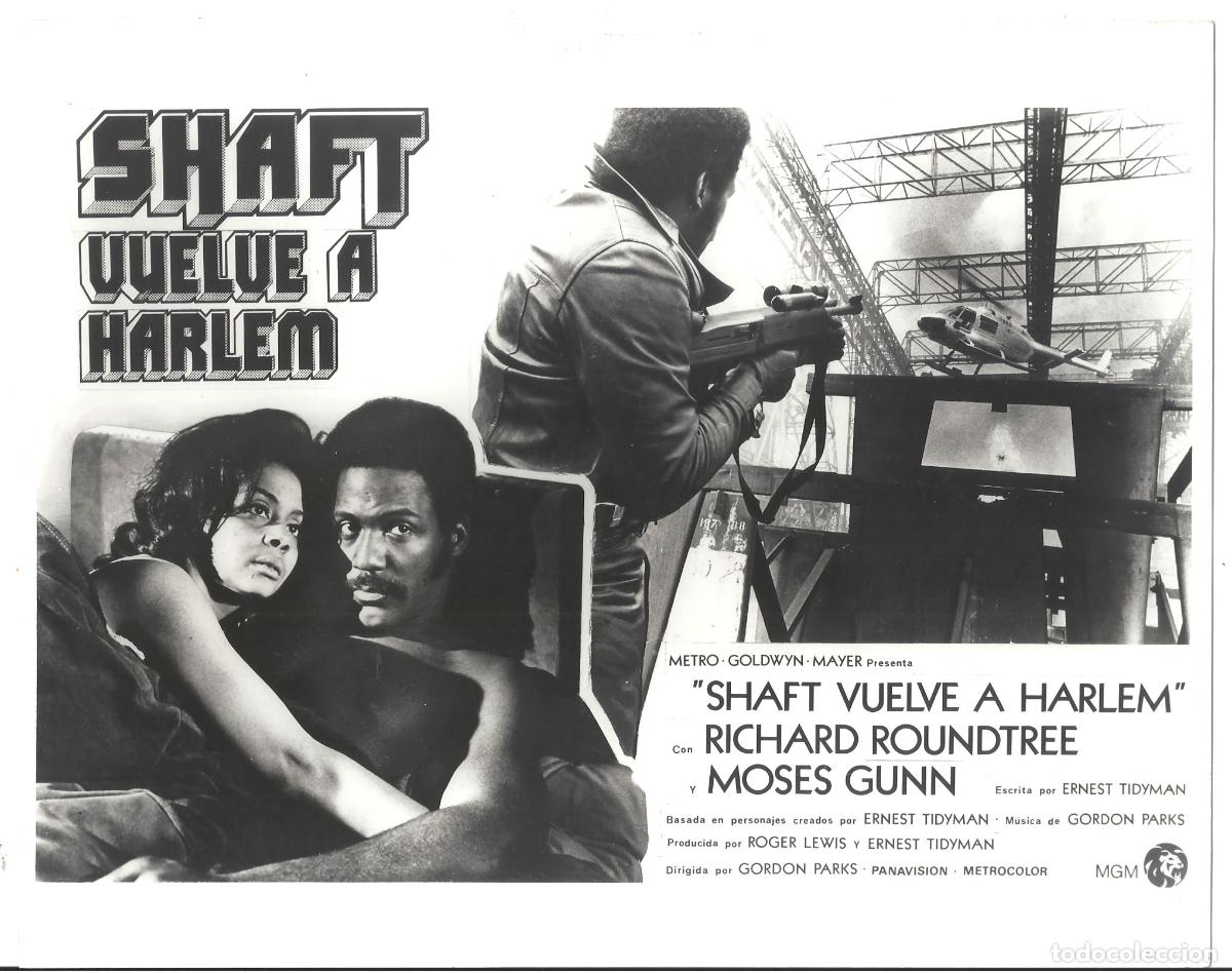 Cinema: F36094 SHAFT VUELVE A HARLEM RICHARD ROUNDTREE FOTO B/N ORIGINAL ESPA&Ntilde;OLA
