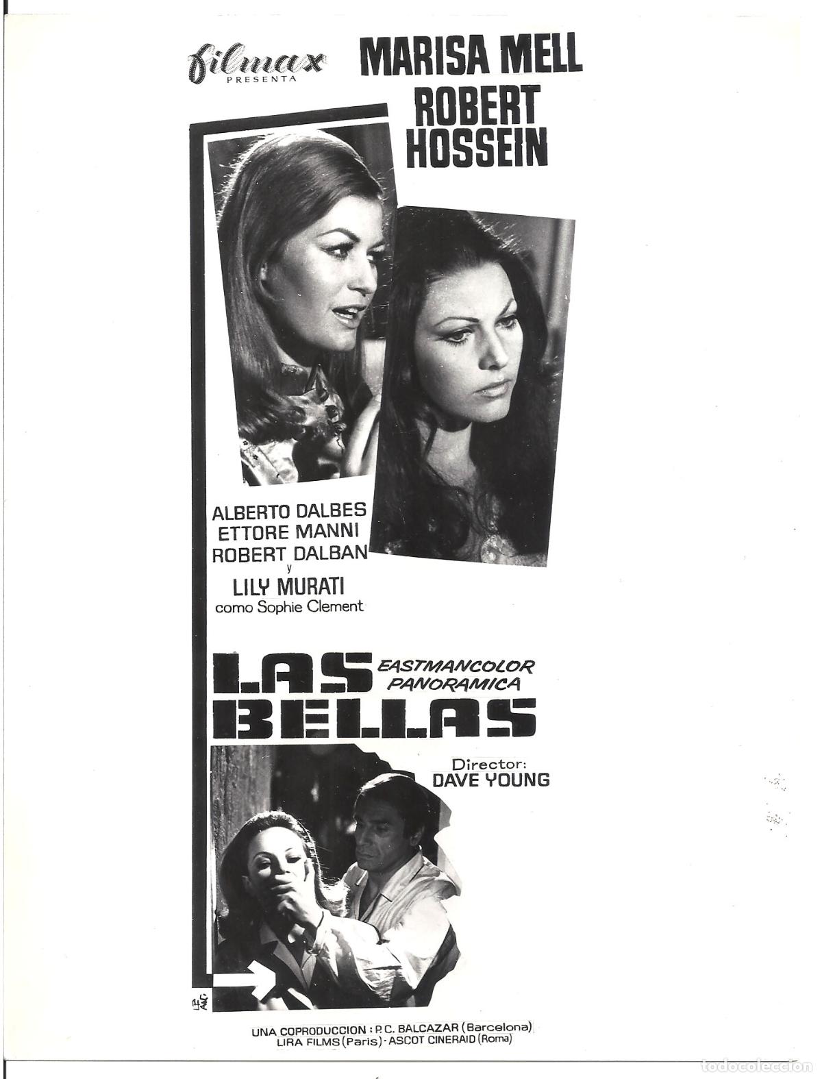 Cinema: F36107 MARISA MELL LAS BELLAS FOTO B/N ORIGINAL ESPA&Ntilde;OLA
