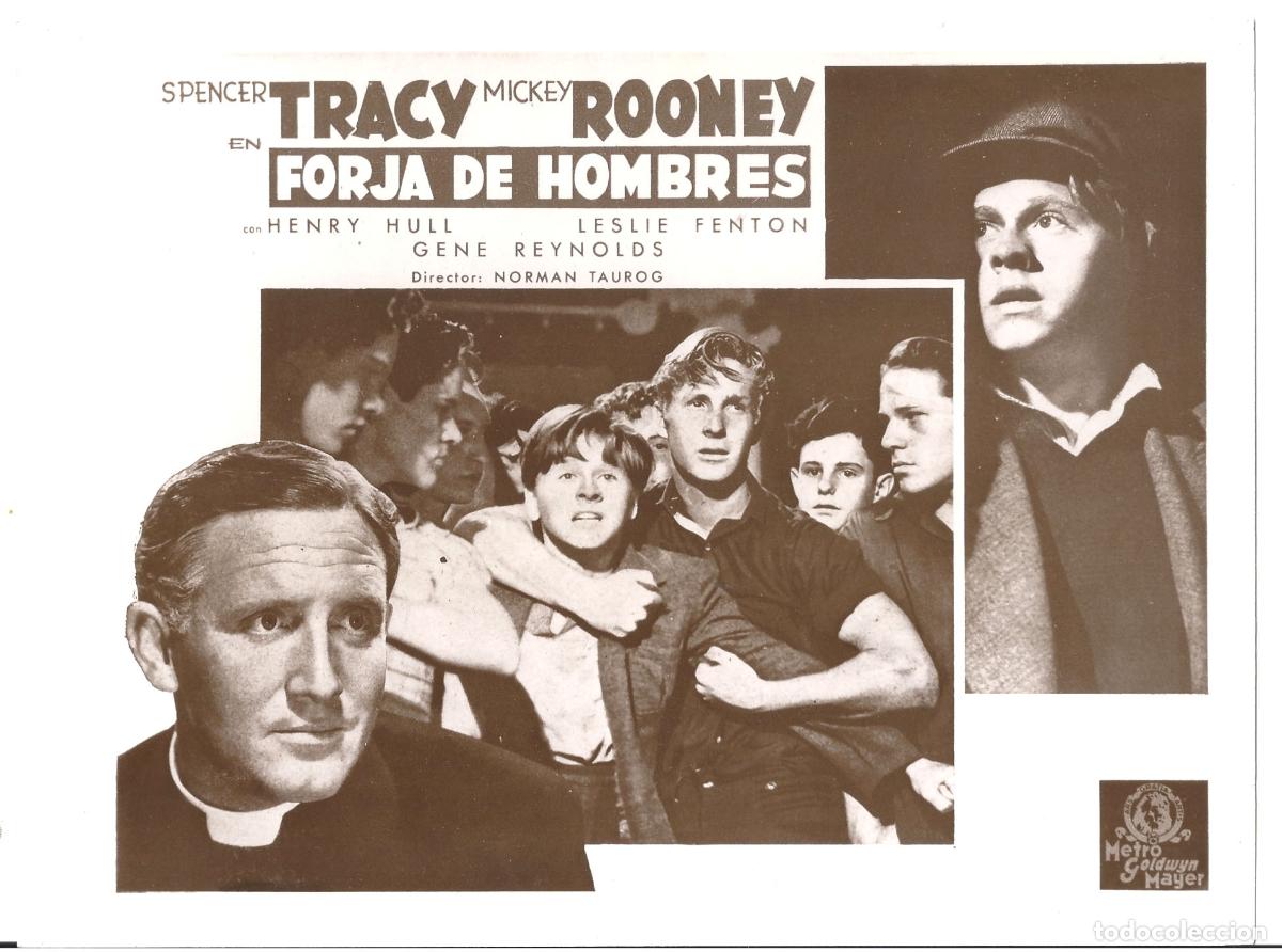 Cinema: F36117 MICKEY ROONEY SPENCER TRACY FORJA DE HOMBRES FOTO B/N ORIGINAL ESPA&Ntilde;OLA