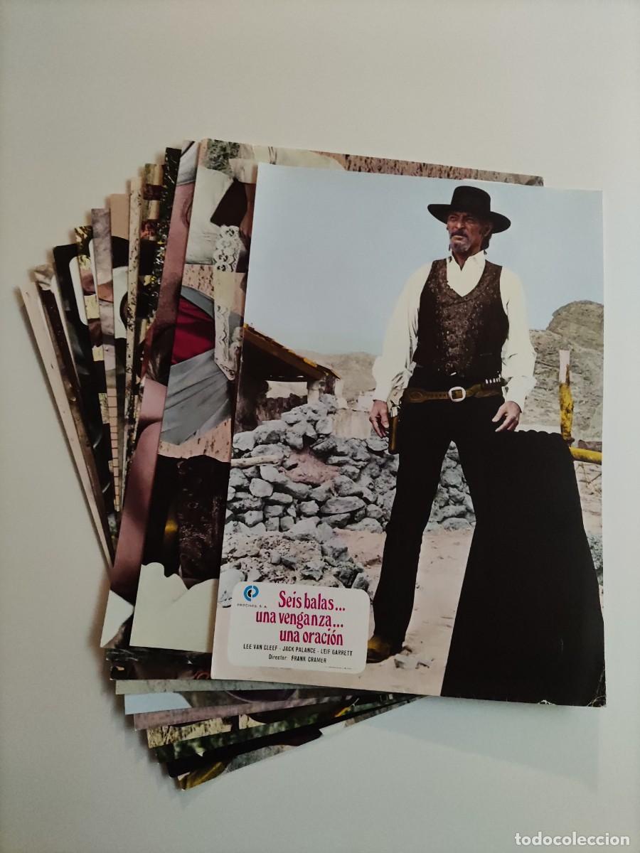 Cine: FT 444 - 12 Fotocromos Seis balas... Una venganza... Una oraci&oacute;n - Lee Van Cleff, Jack Palance
