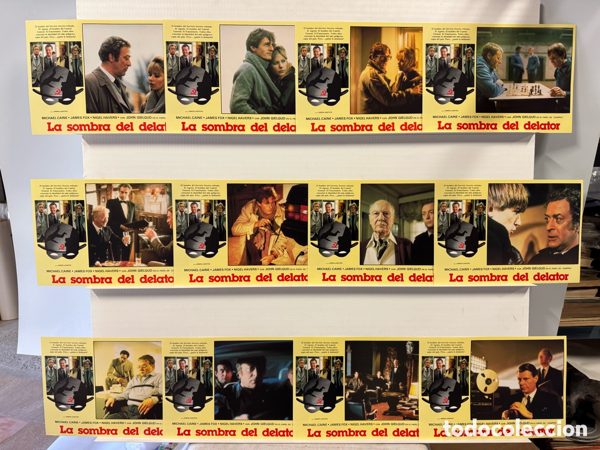 Cine: La sombra del delator, Michael Caine, James Fox, 12 fotocromos