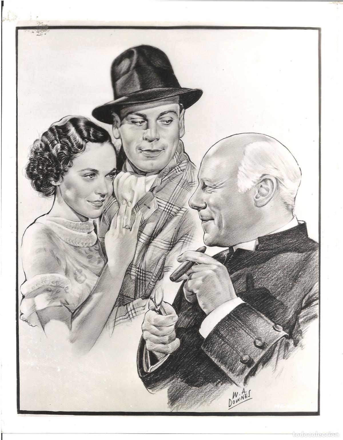 Cinema: F36162 MAUREEN O'SULLIVAN EDMUND GWENN REGINALD OWEN FOTO B/N ORIGINAL AMERICANA W A DOWNES