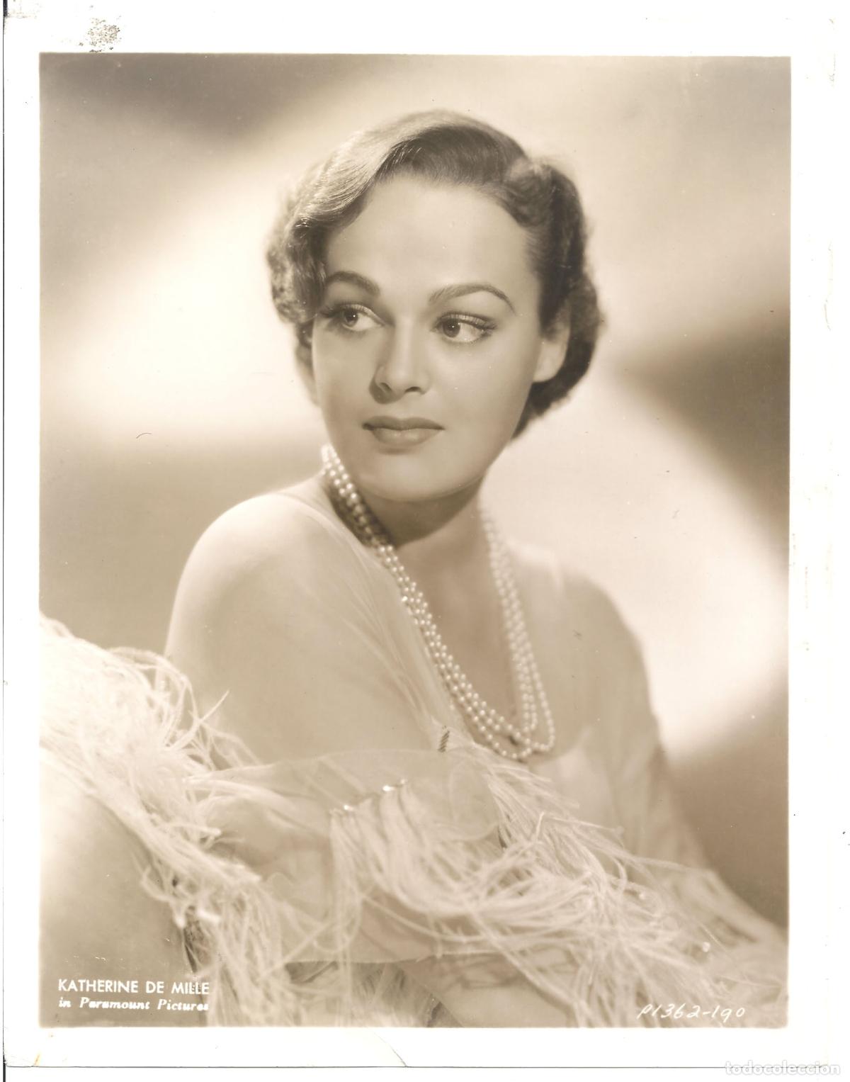 Cinema: F36163 KATHERINE DE MILLE FOTO B/N ORIGINAL AMERICANA