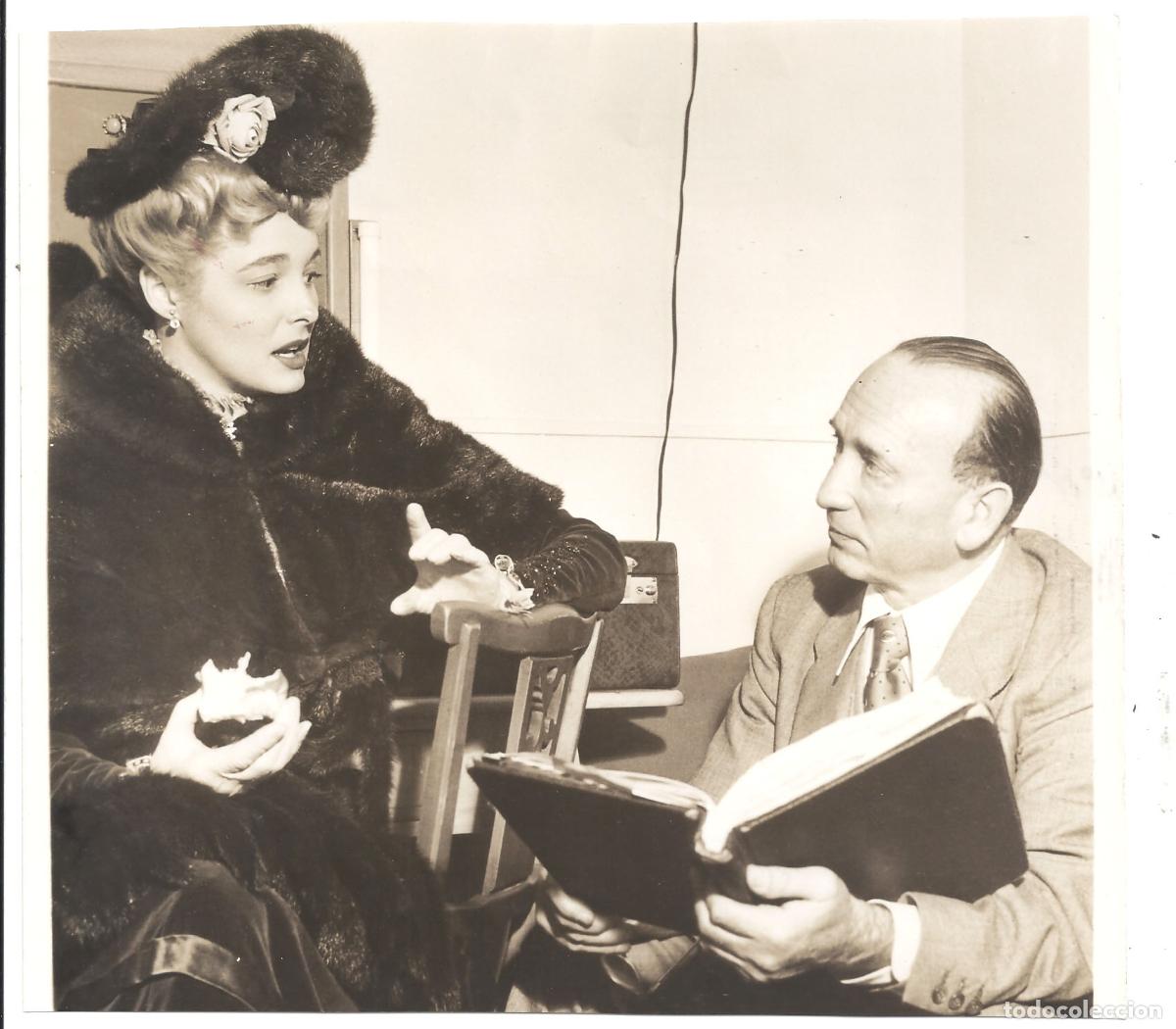 Cinema: F36168 PATRICIA NEAL MICHAEL CURTIZ DIRECTOR EL REY DEL TABACO FOTO B/N ORIGINAL AMERICANA