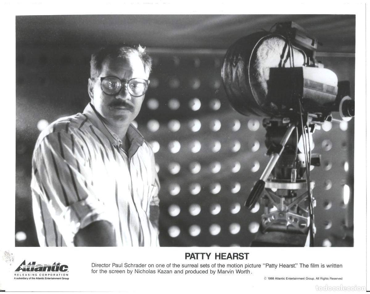 Cinema: F36175 PAUL SCHRADER DIRECTOR PATTY HEARST FOTO B/N ORIGINAL AMERICANA