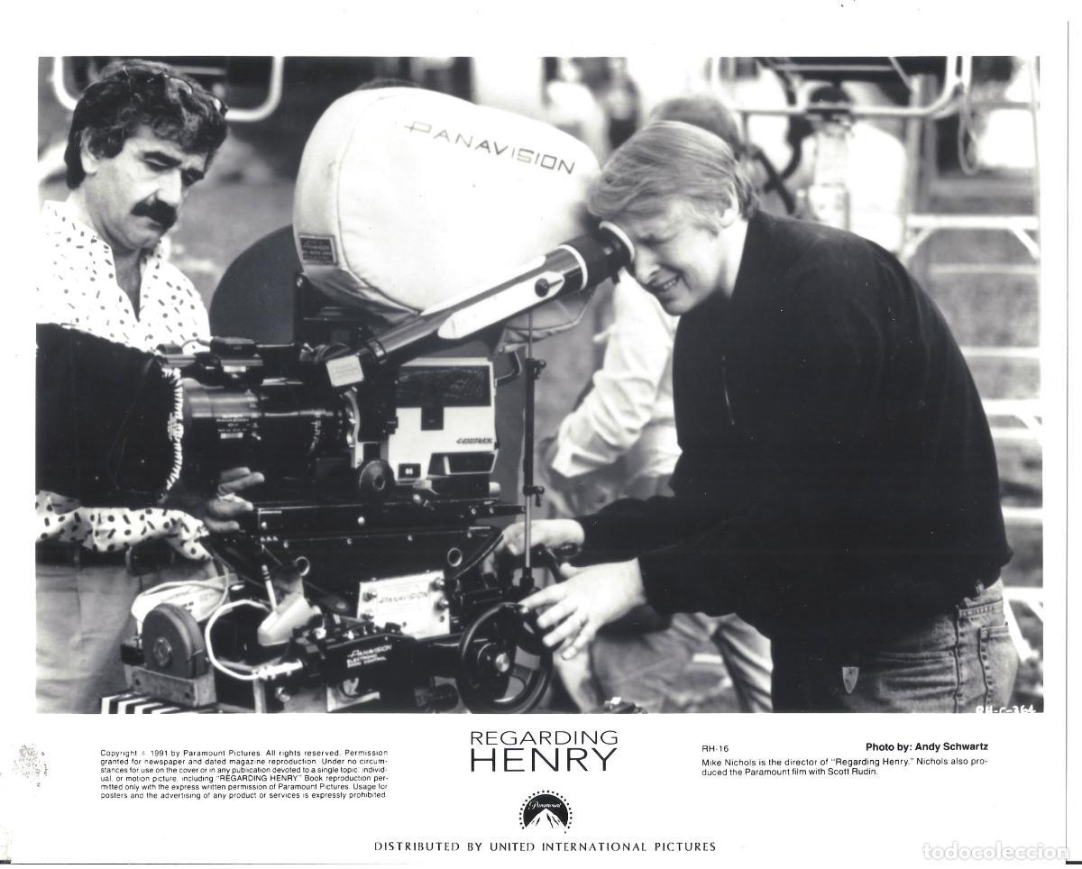 Cinema: F36178 MIKE NICHOLS DIRECTOR A PROPOSITO DE HENRY camara FOTO B/N ORIGINAL AMERICANAANDY SCHWARTZ