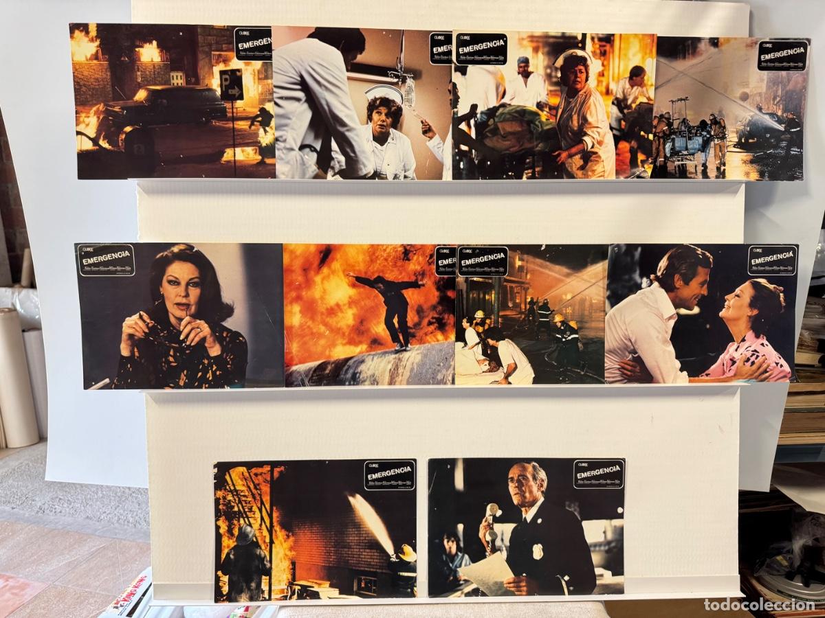 Cine: Emergencia, Barry Newman, Peter Fonda, Ava Gardner, 10 fotocromos