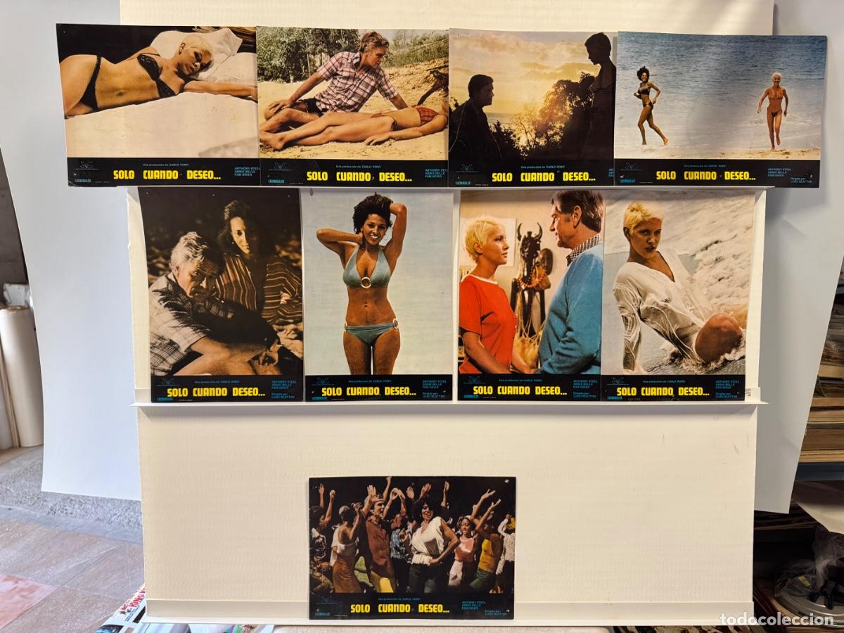 Cinema: Solo cuando deseo, Anthony Steel, Annie Bell, 9 fotocromos
