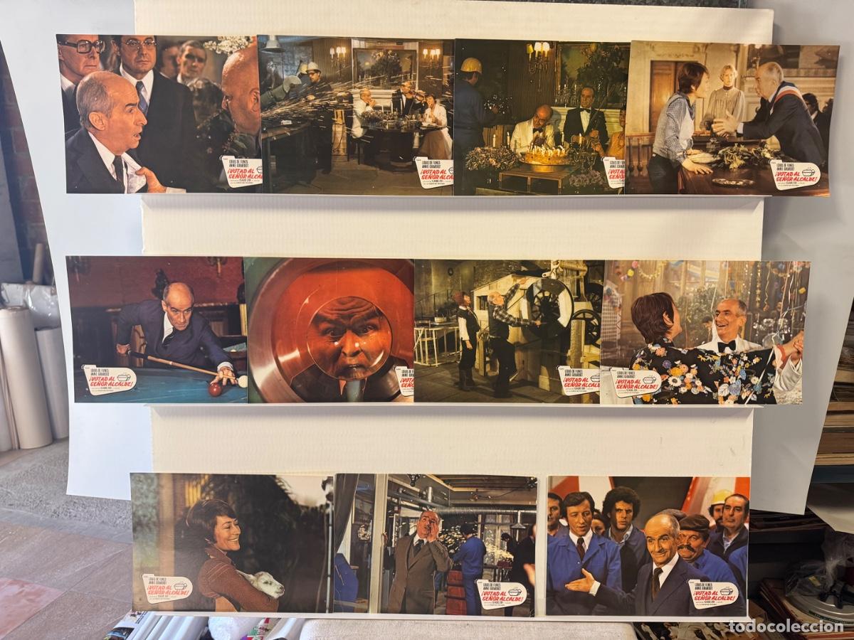 Kino: Votad al se&ntilde;or alcalde, Louis de Funes, 11 fotocromos