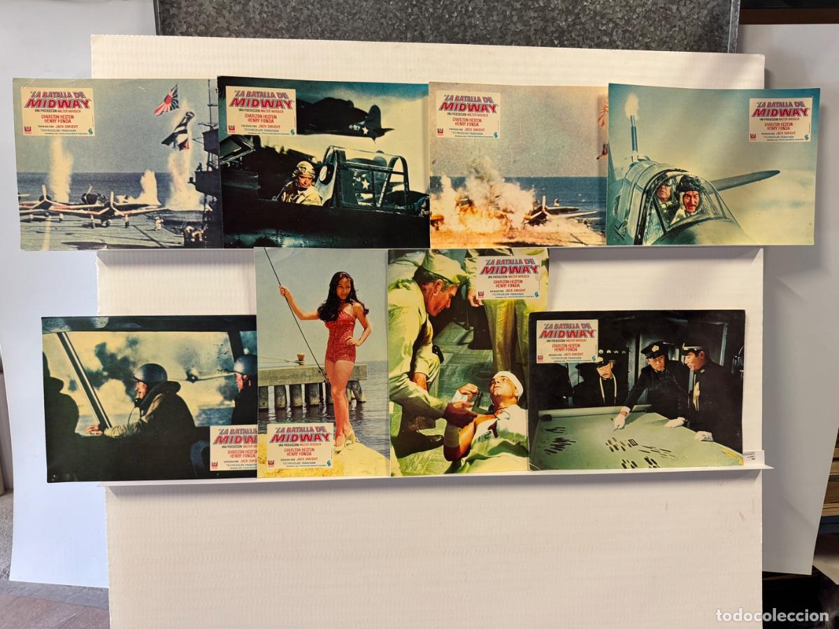 Kino: La batalla de Midway, Charlot Heston, Henry Fonda, 8 fotocromos