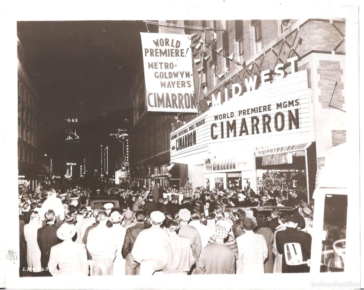 Cinema: F36187 CIMARRON ESTRENO MUNDIAL MGM FOTO B/N ORIGINAL AMERICANA