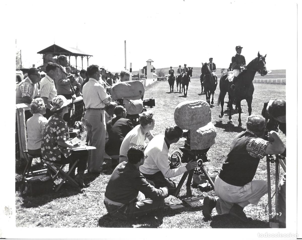 Cinema: F36190 TRES VIDAS ERRANTES RODAJE FOTO B/N ORIGINAL AMERICANA