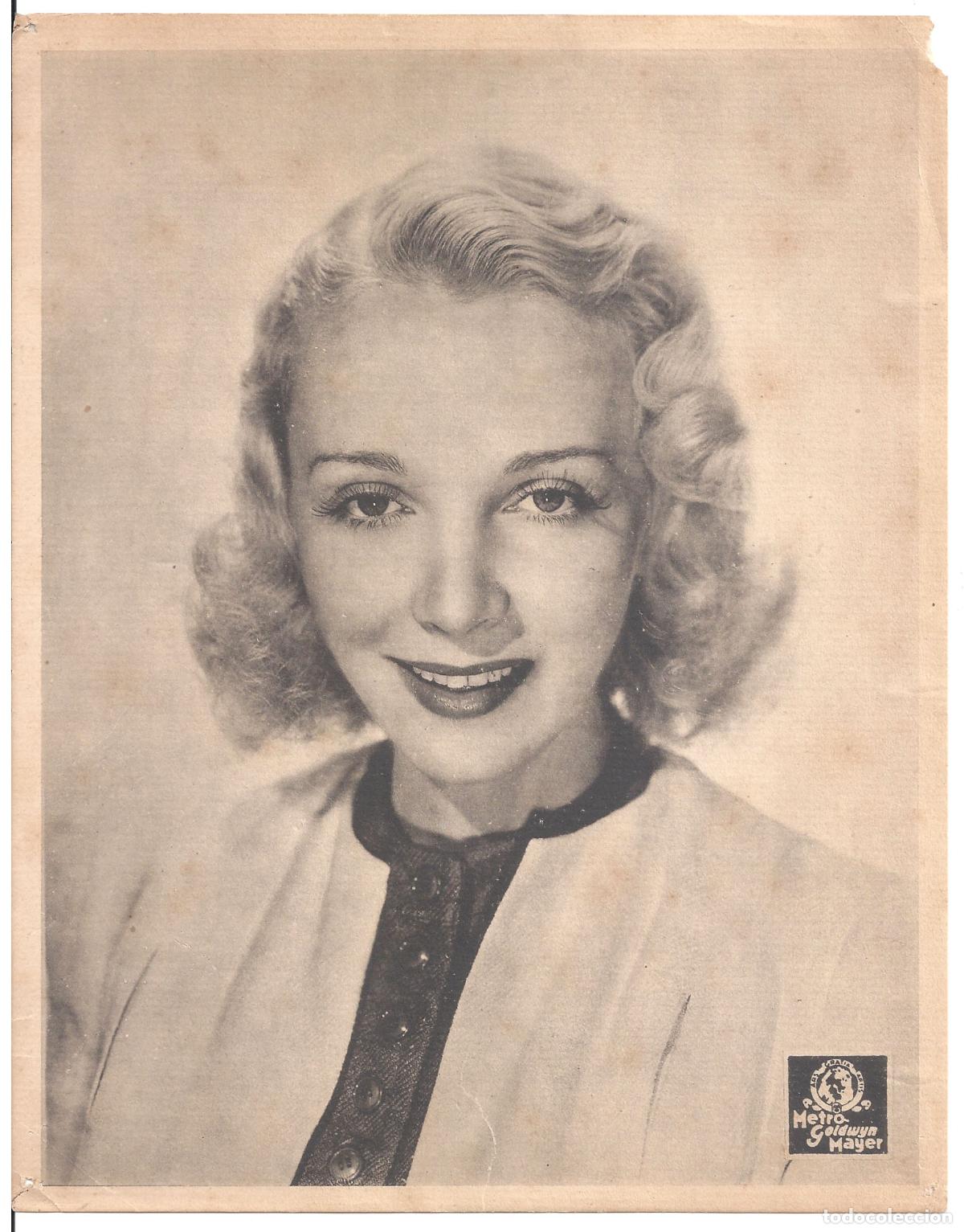 Cine: F36205 VIRGINIA BRUCE FOTO LAMINA B/N ORIGINAL AMERICANA