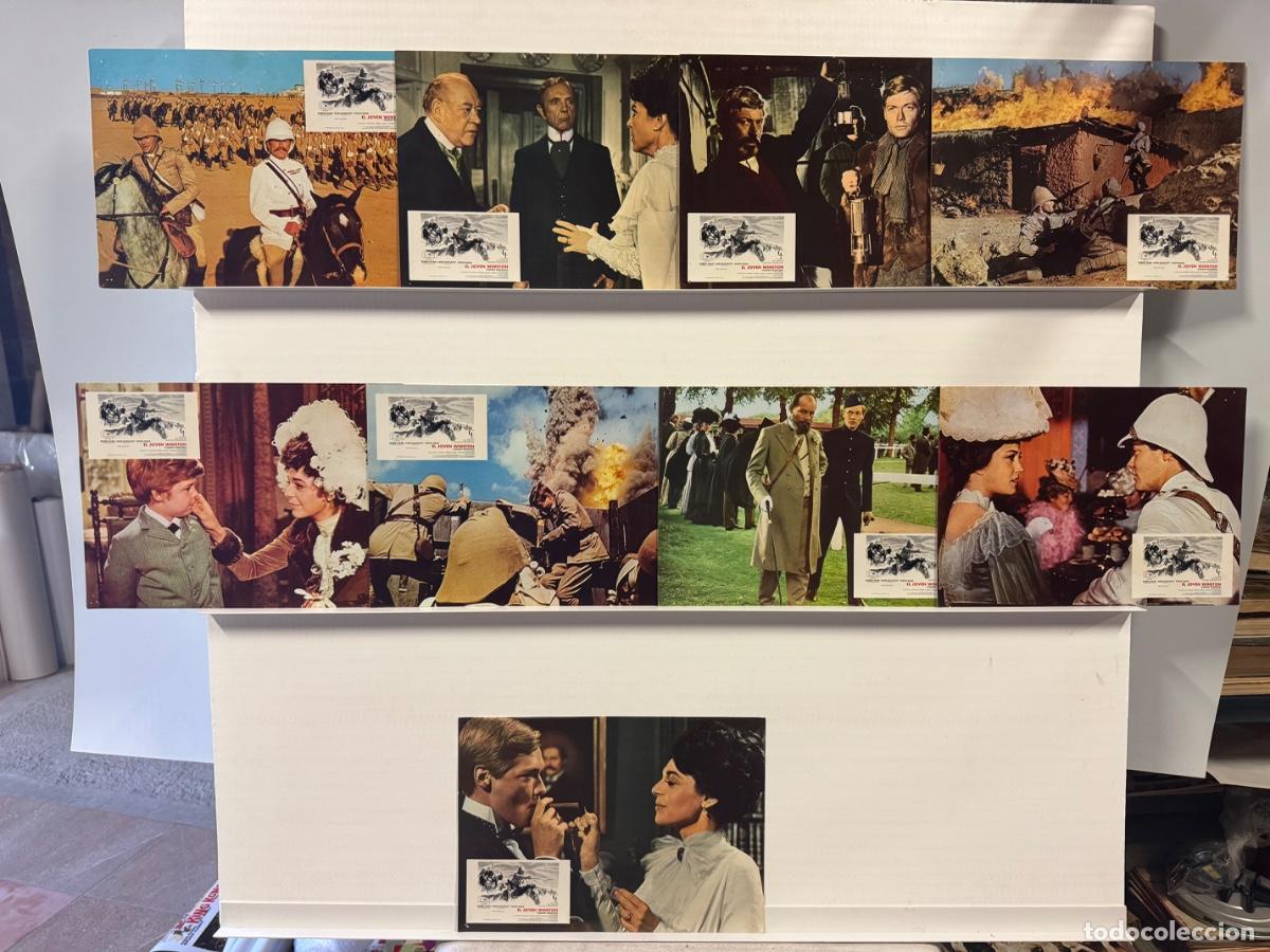 Kino: El joven Winston, Robert Shaw, 9 fotocromos