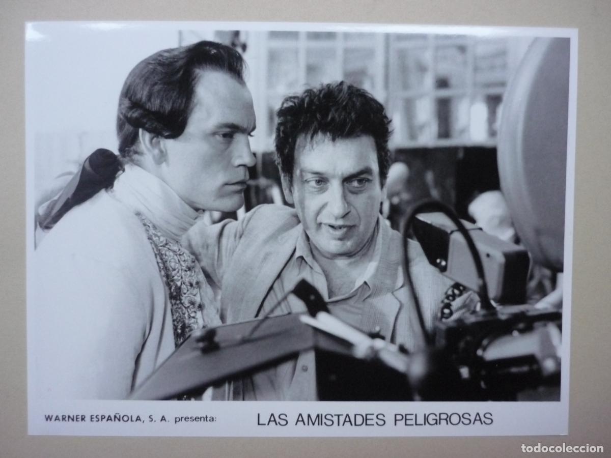 Cinema: stephen frears - foto original b/n - director de cine filmmaker - las amistades peligrosas