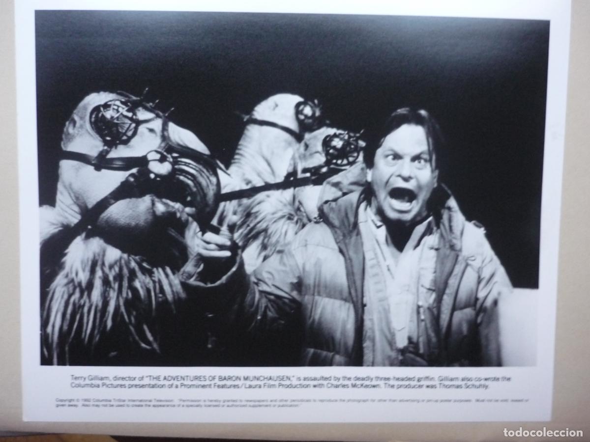 Cinema: terry gilliam - foto original b/n - director de cine filmmaker - the adventures of baron munchausen