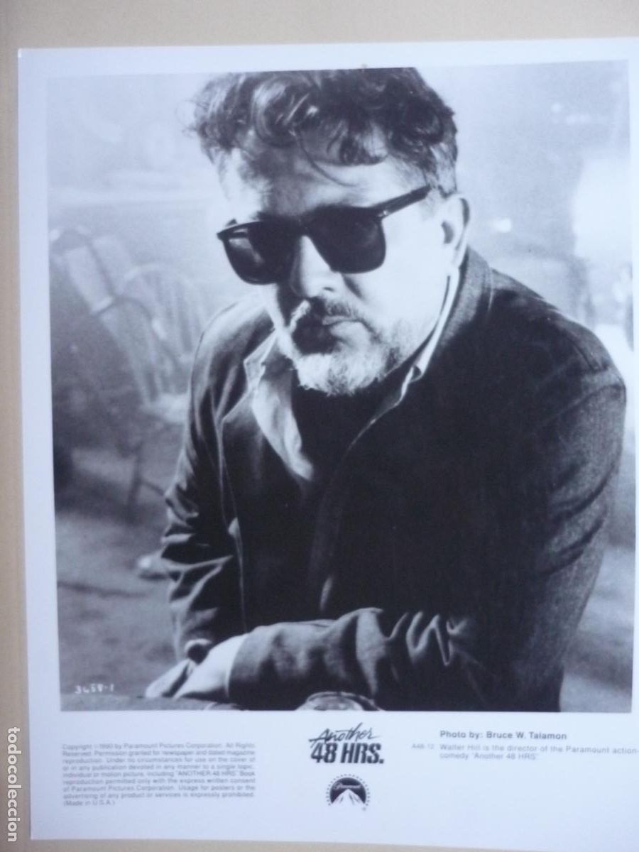 Cinema: walter hill - foto original b/n - director de cine filmmaker - another 48 hours