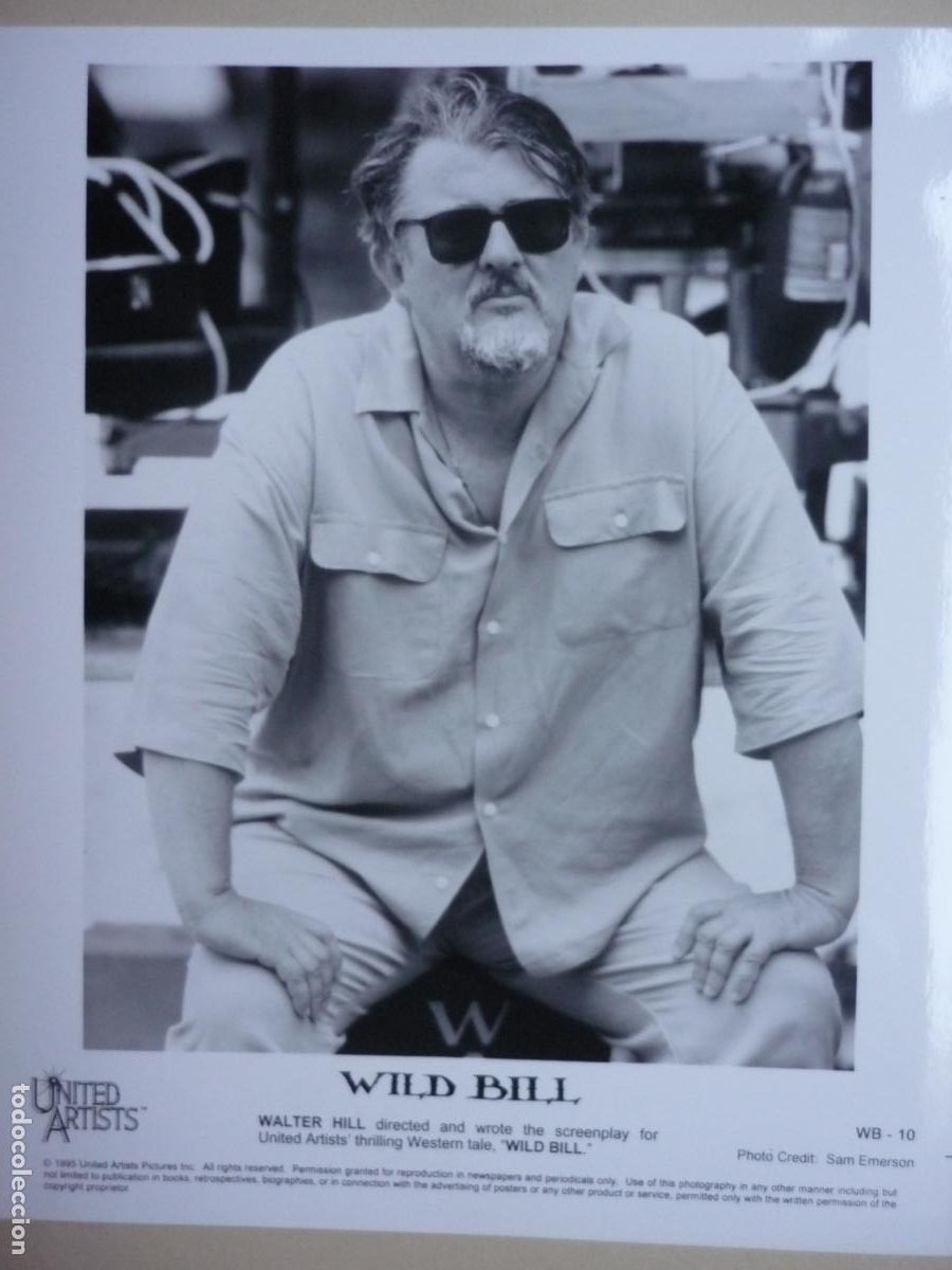 Cinema: walter hill - foto original b/n - director de cine filmmaker - wild bill