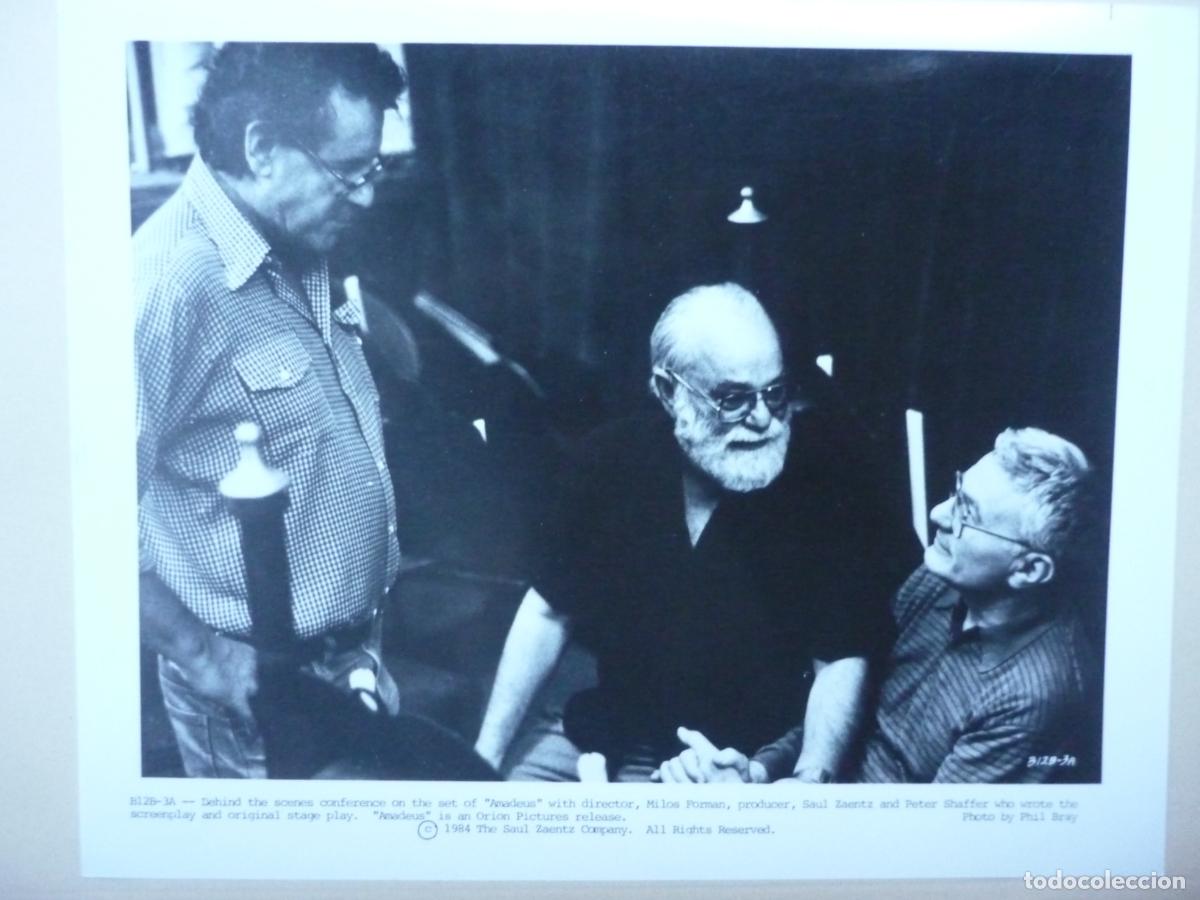 Cinema: milos forman- foto original b/n - director de cine filmmaker - amadeus - saul zaentz producer