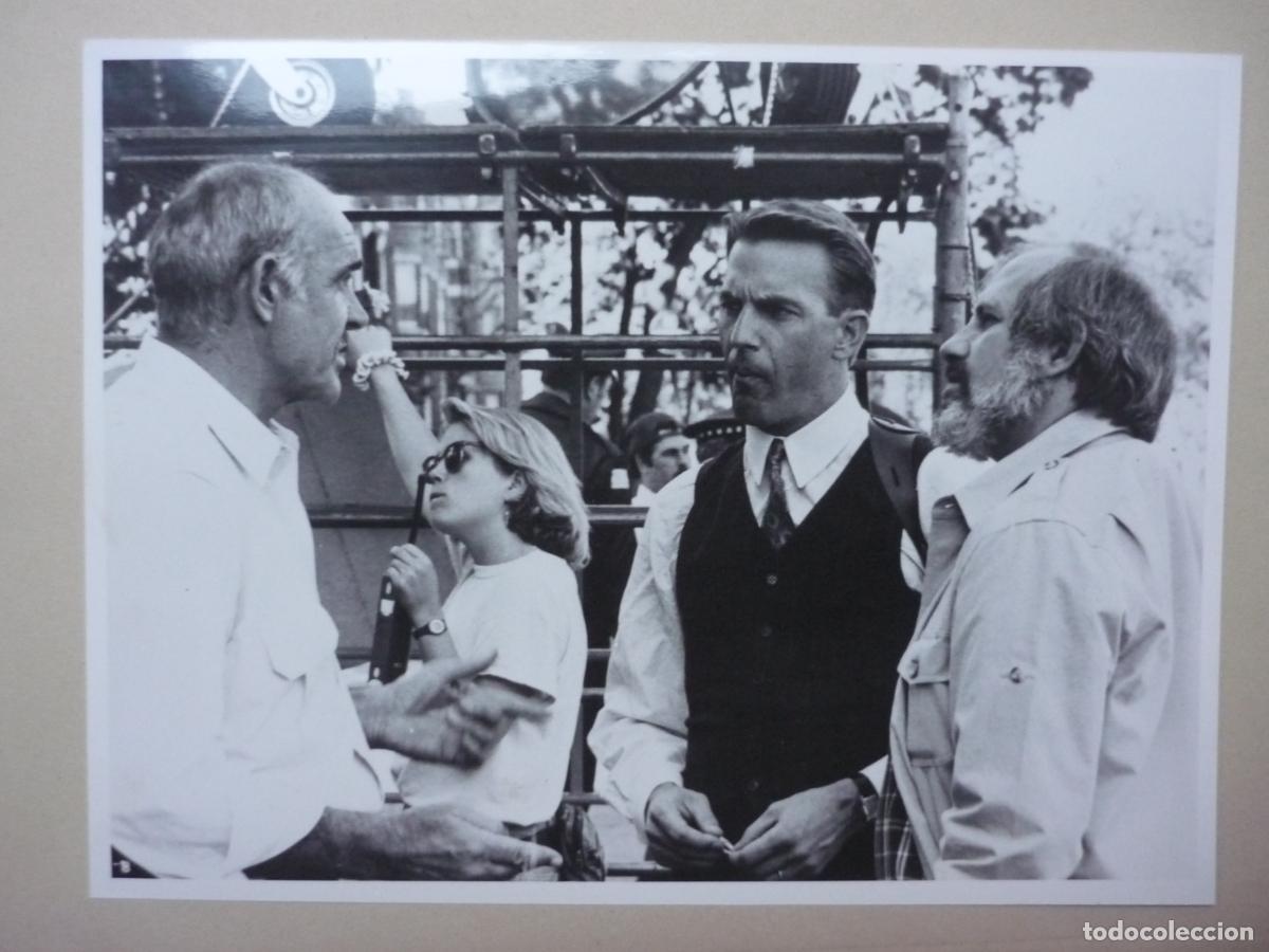 Cinema: brian de palma - foto original b/n - director de cine filmmaker - los intocables sean connery