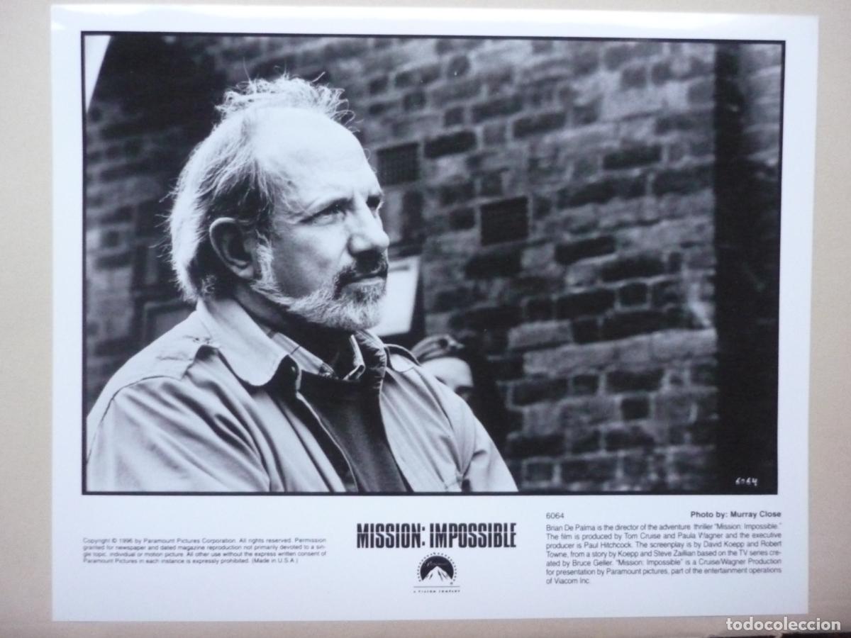 Cinema: brian de palma - foto original b/n - director de cine filmmaker - mission impossible