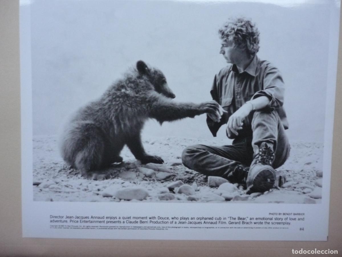 Cinema: jean-jacques annaud - foto original b/n - director de cine filmmaker - el oso the bear