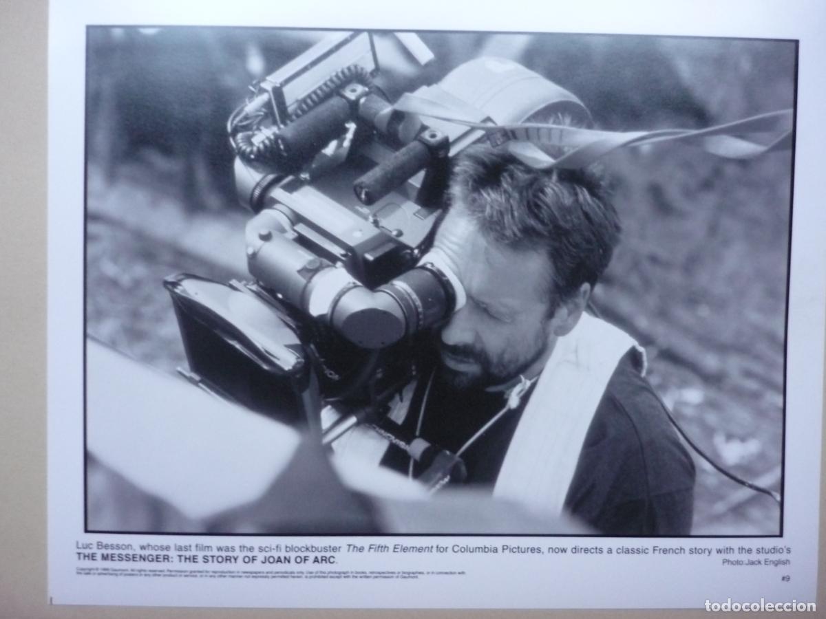 Cinema: luc besson - foto original b/n - director de cine filmmaker - joan of arc